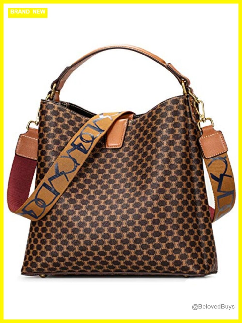 PU Leather Satchel Handbag Vintage Top Handle Tote with Detachable Straps